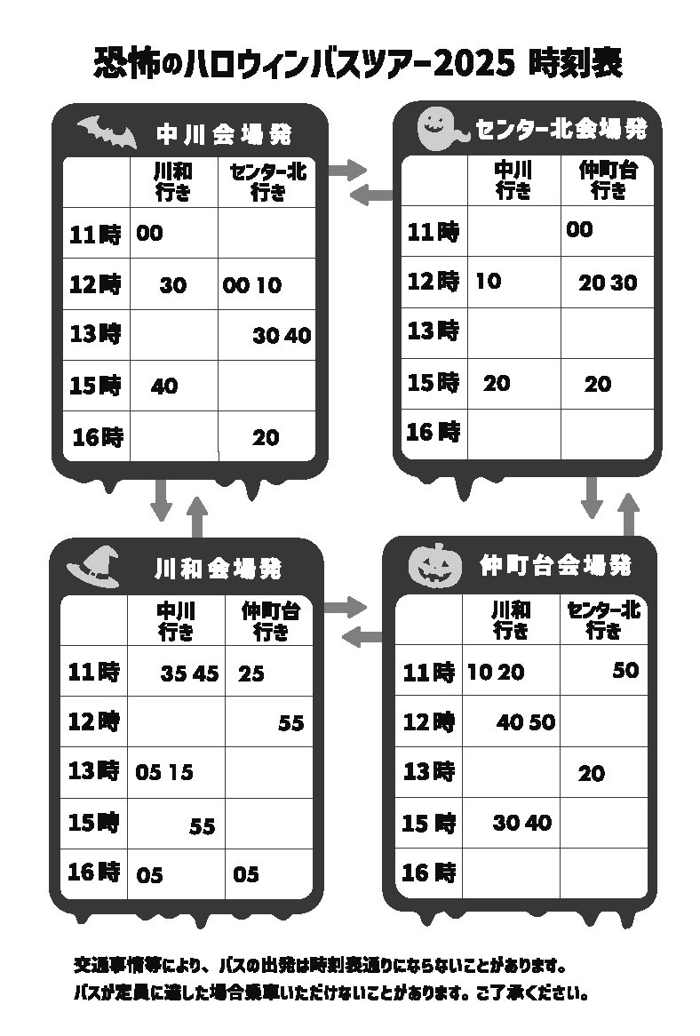 恐怖のハロウィンバスツアー2025