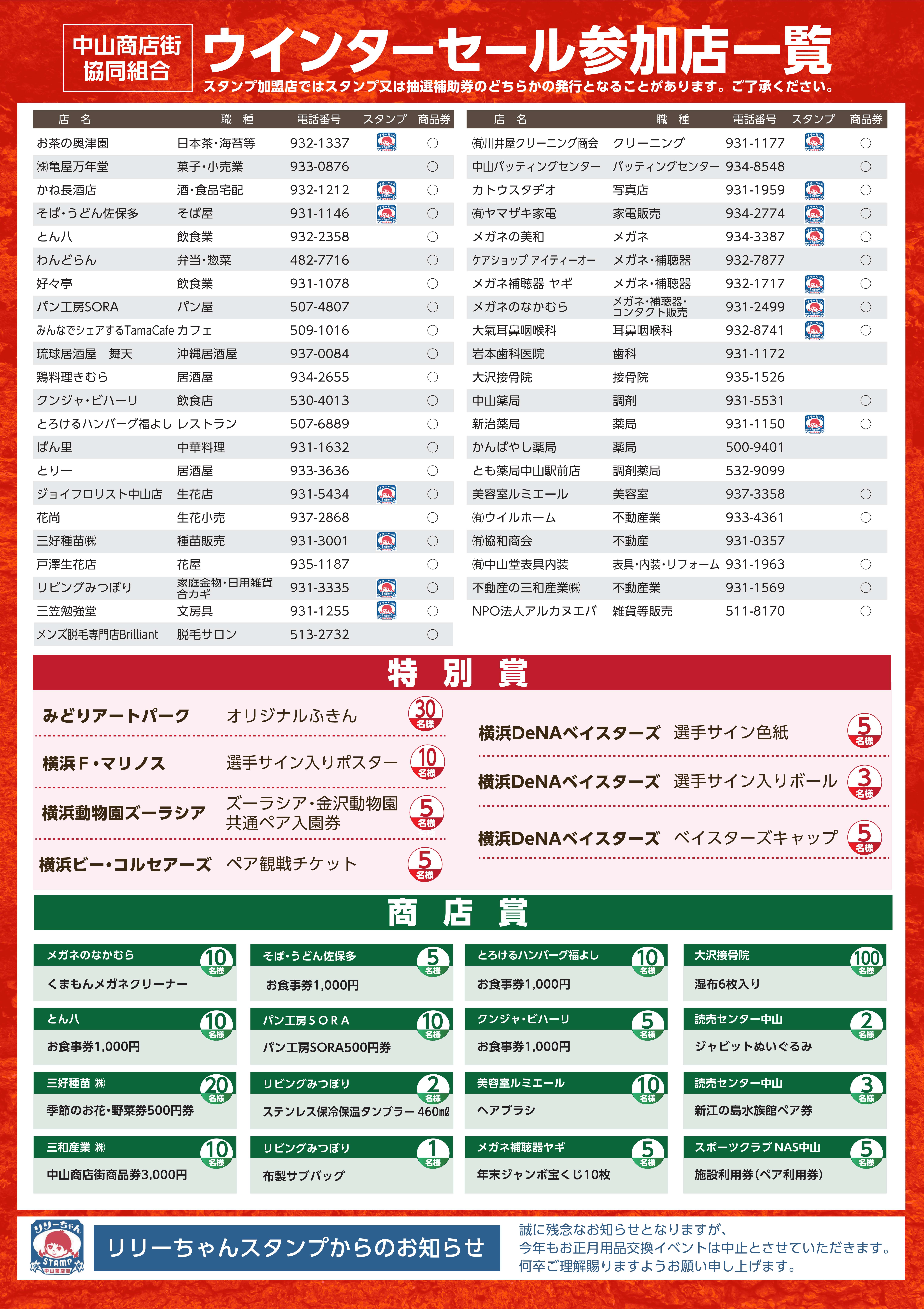 中山商店街ウインターセール(ガラガラ抽選会)